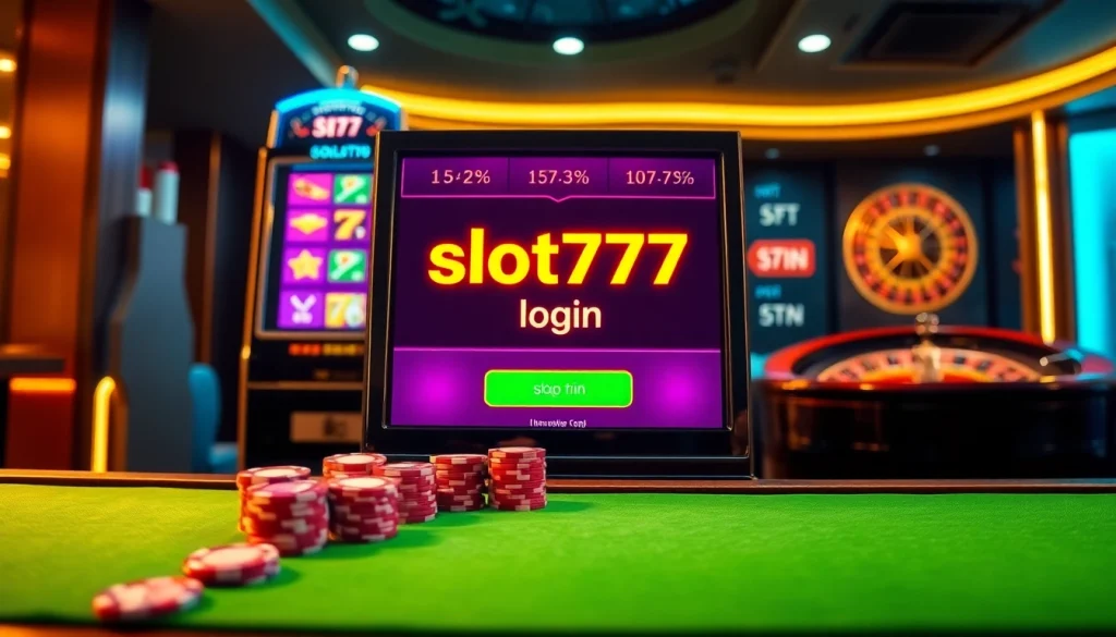 Experience the thrill of winning with slot777 login at our vibrant casino.