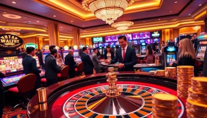 Experience the thrill of winning at RR88, featuring a vibrant roulette table and engaging players.