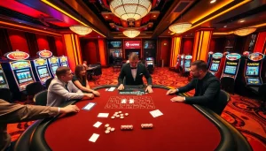 Experience the excitement of GG88 with active players at a high-stakes casino table.
