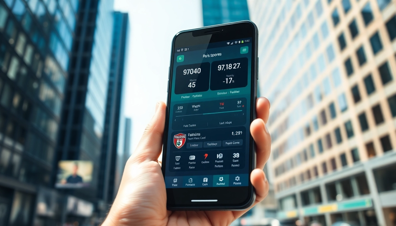 Experience the thrill of ผลบอลสด thscore with a smartphone displaying live sports stats.
