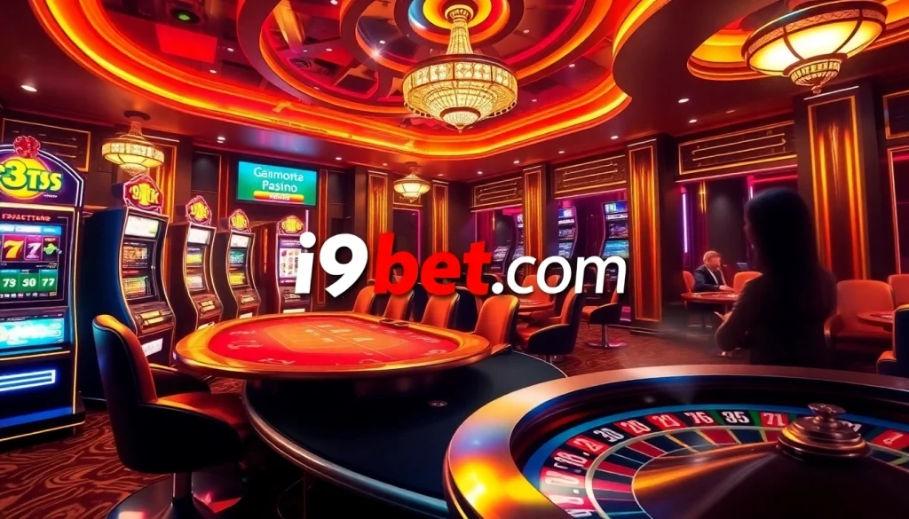 Experience thrilling games at i9bet.com with live poker action and vibrant casino atmosphere.