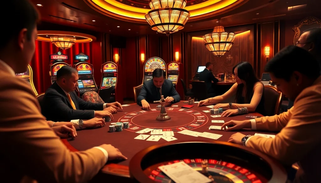Engaged players at a poker table analyze strategies with TR 88-themed chips, enhancing their gambling experience.