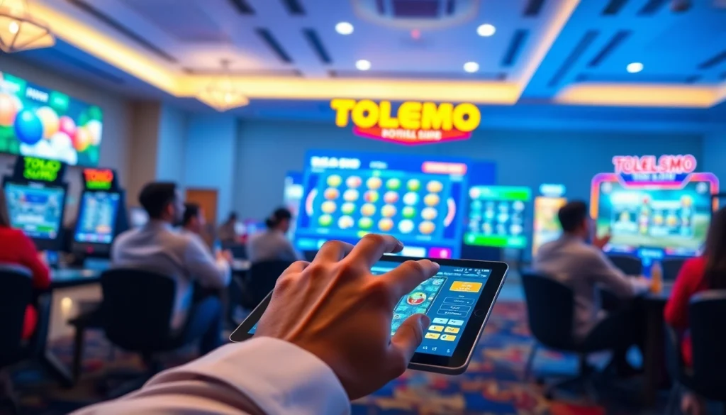 Pengalaman permainan daring yang menarik digambarkan dengan elemen Togel Sumo, menampilkan kegembiraan dan interaksi.