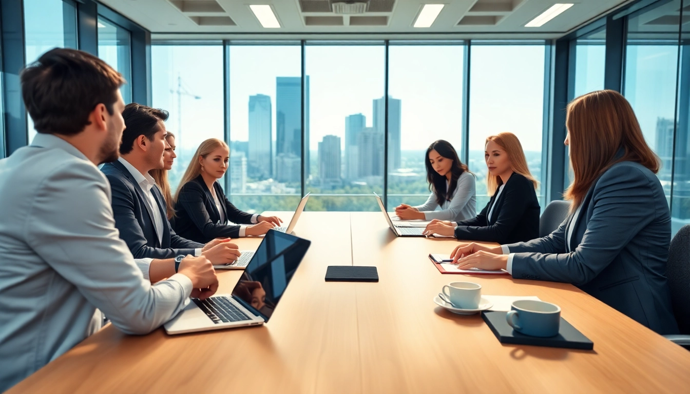 Collaborative meeting illustrating the best way to hire commission-only sales reps with diverse professionals.