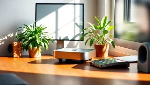 Optimiza tu productividad con un Mac Mini M4 en un espacio de trabajo moderno.