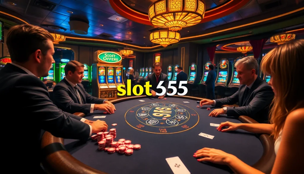 Experience the excitement of slot365 at a luxurious poker table with professional dealers.