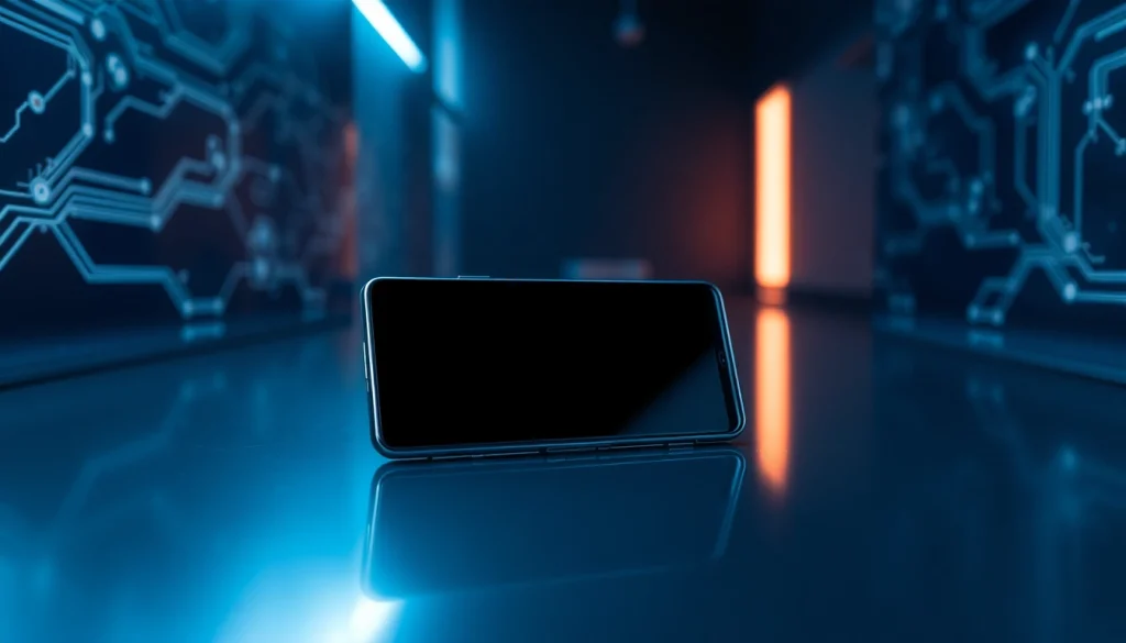 A close-up view of the Samsung Galaxy S8 smartphone highlighting its sleek design and innovative features.