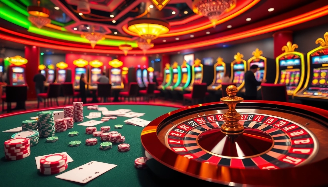 Experience the thrill of betting at https://rr888.in.net/ with vibrant casino tables and slot machines.