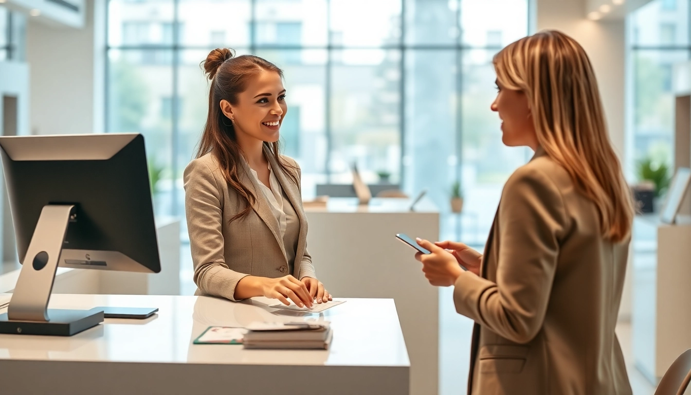Mengunjungi bank untuk deposit 1k tunai dengan teller yang membantu.