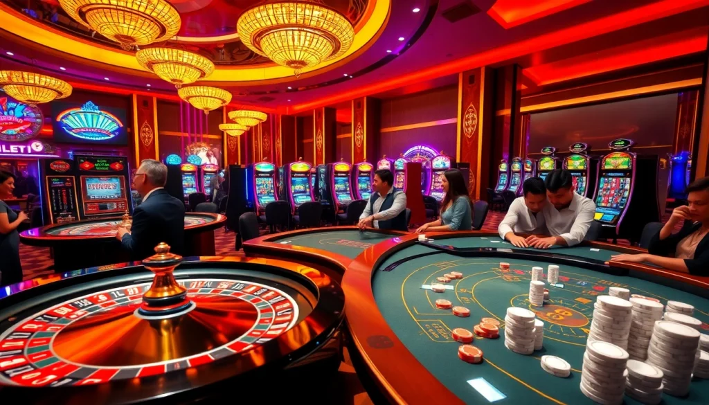 Experience luxurious casino gameplay as you tải daga on vibrant gaming tables.