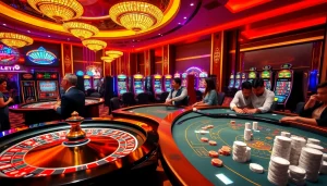 Experience luxurious casino gameplay as you tải daga on vibrant gaming tables.