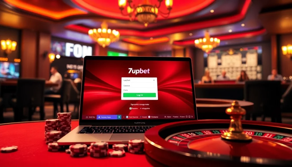 Experience thrilling sports betting at 7upbet with a vibrant casino atmosphere.