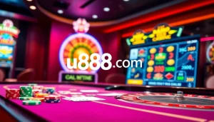 Engaging gameplay at u888 com with vibrant casino elements and inviting atmosphere.