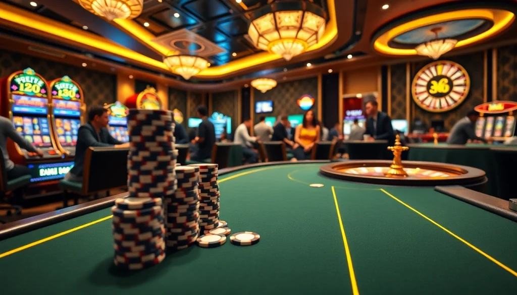 Engage in thrilling gambling experiences at https://mm88.today/ amidst luxurious casino elements.