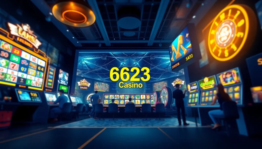 Experience excitement at 6623 casino login with a vibrant gaming interface and engaging players.