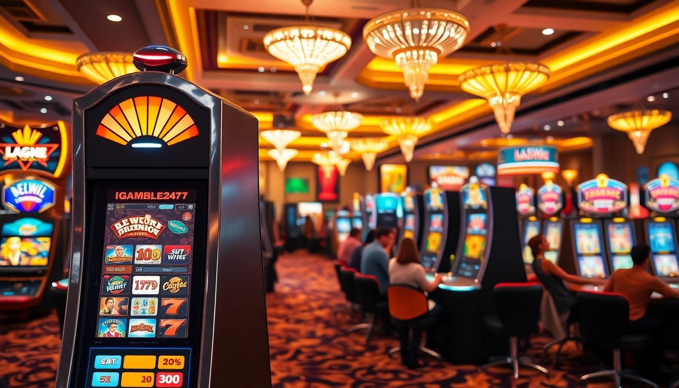 Menangkan permainan menarik pada igamble247 slot di kasino yang ramai.
