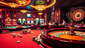 Engage in thrilling gameplay at thabet casino featuring luxurious tables and vibrant slots.