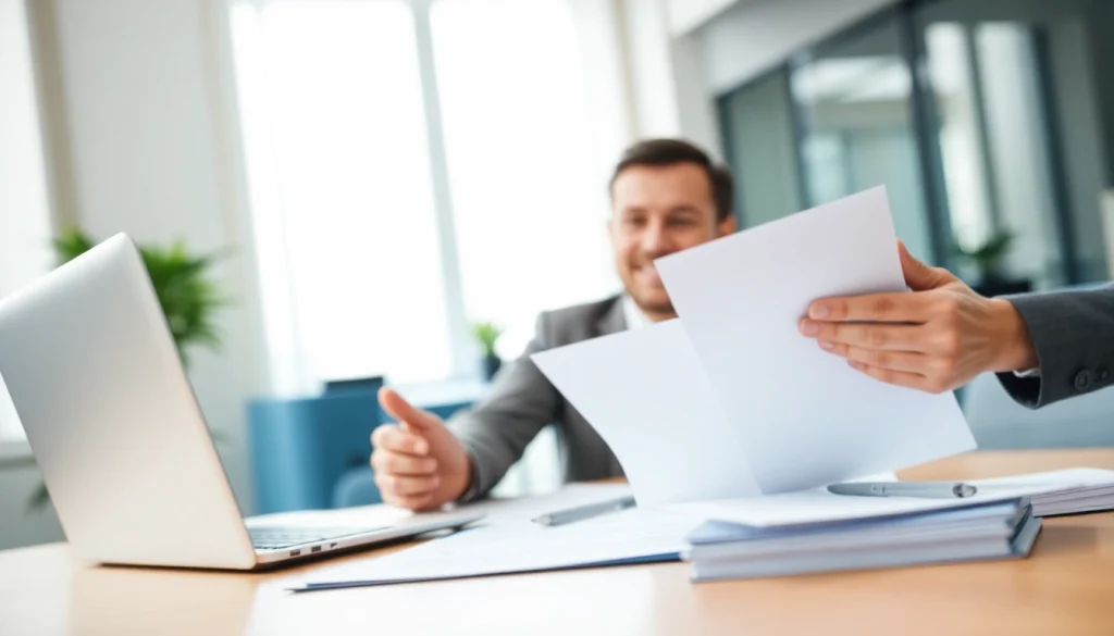 Abfindung verhandeln in a professional discussion between a businessperson and legal advisor.