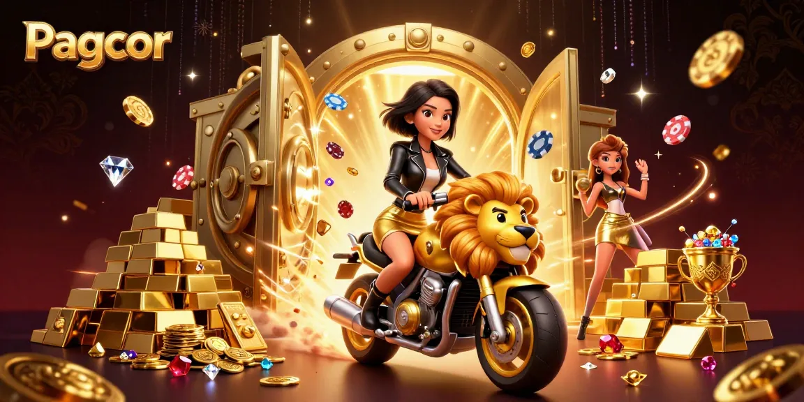 Experience thrilling Pagcor gaming with our glamorous characters in this vibrant 3D casino scene.